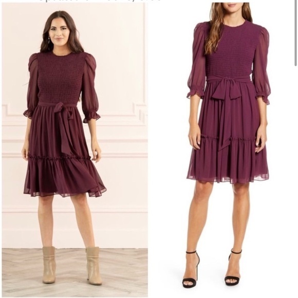 Rachel Parcell Dresses & Skirts - Rachel Parcell Smocked Ruffle Dress large